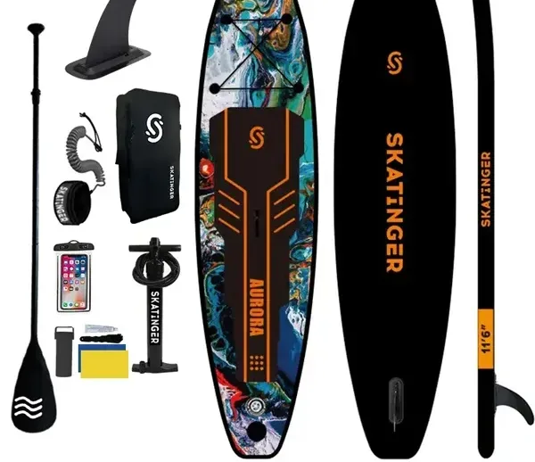 پدل برد SKATINGER مدل AURORA BLACK