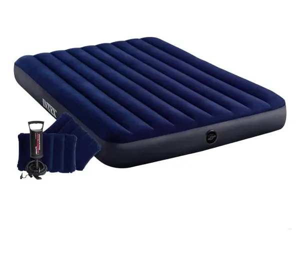 تشک بادی یک نفره اینتکس مدل Cla ic Downy Airbed (تلمبه دار)