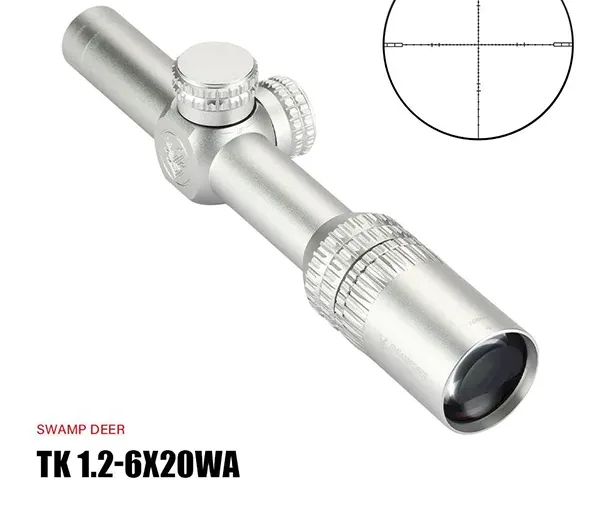 دوربین تفنگ سوامپ دیر TK 1.2-6x20 WA سیلور