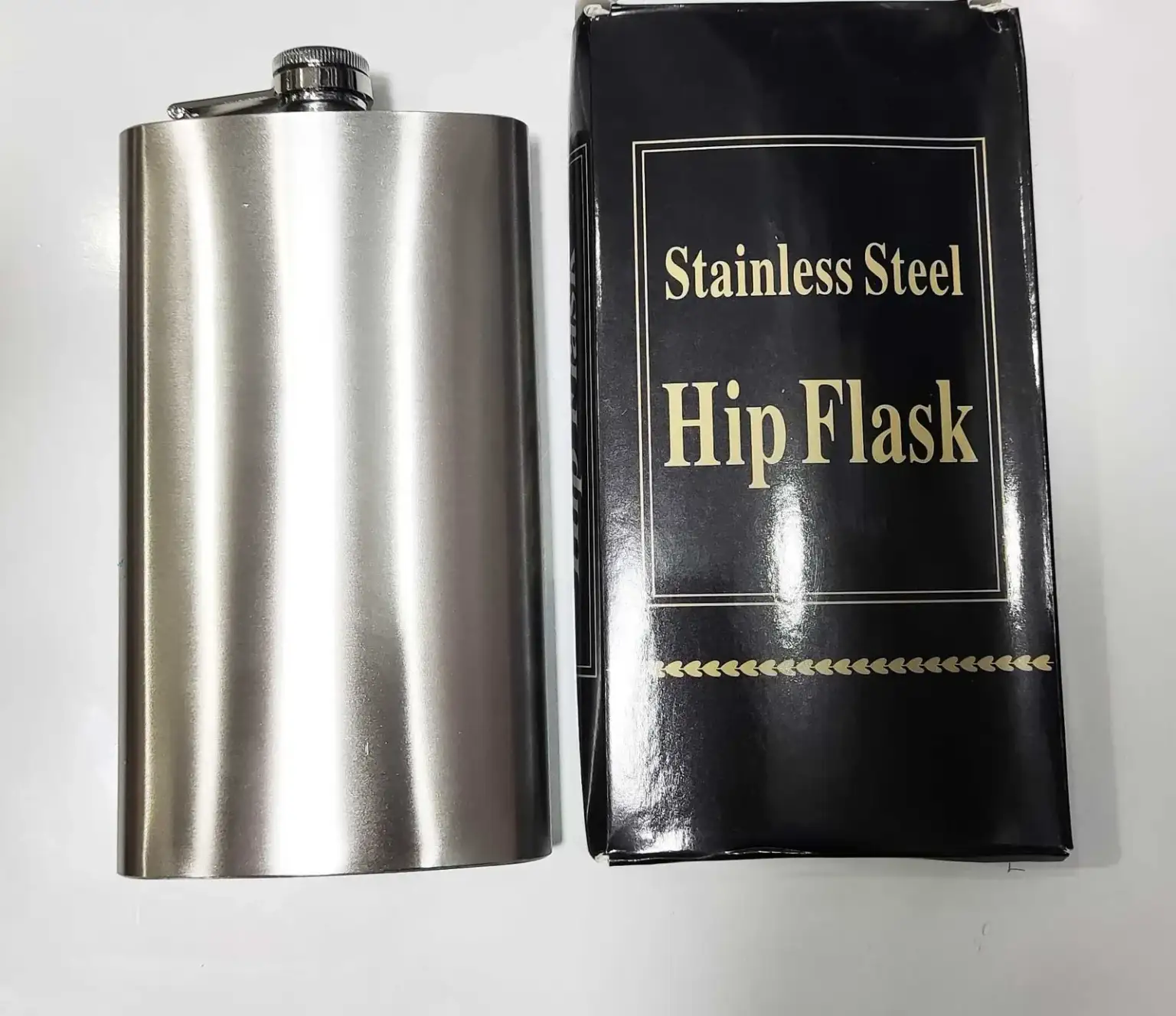 هیپ فلاسک جیبی استیل مدل Hip Flask 12OZ