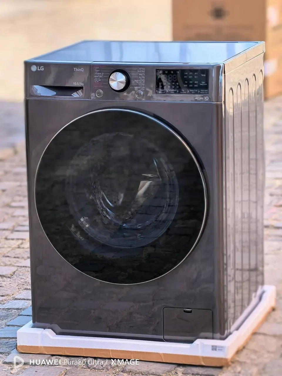لباسشویی ال جی V9 خشک کن دار دودی